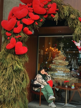 「H&M（エイチ・アンド・エム）のアイテム（ジャケット/アウター）」を使った、九降风 さん（レディース・167cm）の冬コーディネート