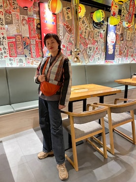 「TIMELY WARNING（タイムリーワーニング）のアイテム」を使った、九降风 さん（レディース・167cm）の春コーディネート