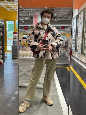 「TIMELY WARNING（タイムリーワーニング）のアイテム」を使った、九降风 さん（レディース・167cm）の冬コーディネート