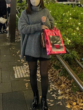 「ACYM（アシーム）のアイテム」を使った、miさん（レディース・152cm）の冬コーディネート