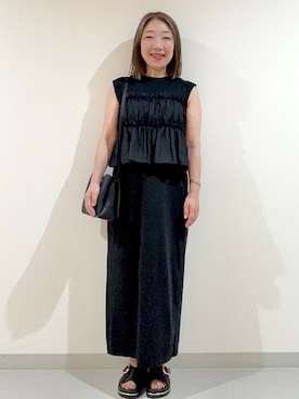 「OPAQUE.CLIP（オペークドットクリップ）のアイテム（サンダル）」を使った、もぐもぐさん（レディース・150cm）の夏コーディネート