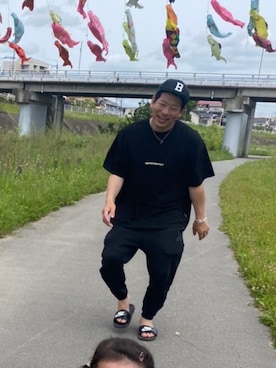 「アイテム（サンダル）」を使った、chapaoさん（メンズ・178cm）の秋コーディネート
