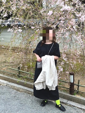 「sakishimatokyo（サキシマトーキョー）のアイテム（ワンピース/ドレス）」を使った、ruharuさん（レディース・158cm）の春コーディネート