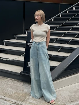 「MOUSSY（マウジー）のアイテム」を使った、セナさん（レディース・153cm）の夏コーディネート