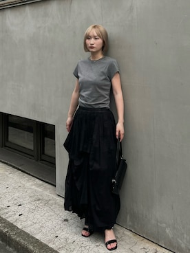 「アイテム（サンダル）」を使った、セナさん（レディース・153cm）の夏コーディネート