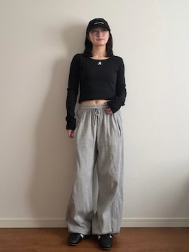 「thisisneverthat（ディスイズネバーザット）のアイテム（キャップ）」を使った、sennaさん（レディース・153cm）の春コーディネート