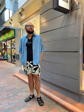 胸毛王子さん（メンズ・182cm）の夏コーディネート