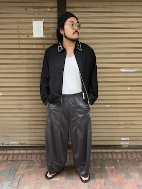 「アイテム（その他アウター）」を使った、胸毛王子さん（メンズ・182cm）の秋コーディネート