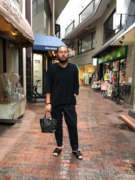 「H.I.P. by SOLIDO（エイチアイピーバイソリード）のアイテム」を使った、胸毛王子さん（メンズ・182cm）の夏コーディネート