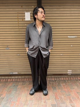 胸毛王子さん（メンズ・182cm）の秋コーディネート