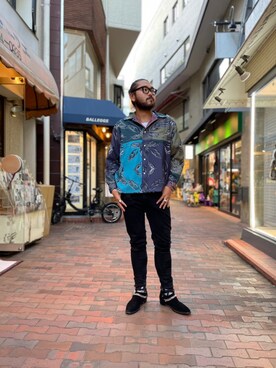 胸毛王子さん（メンズ・182cm）の秋コーディネート