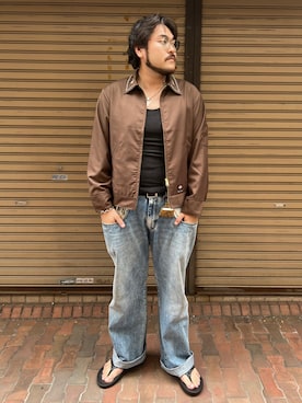 胸毛王子さん（メンズ・182cm）の秋コーディネート