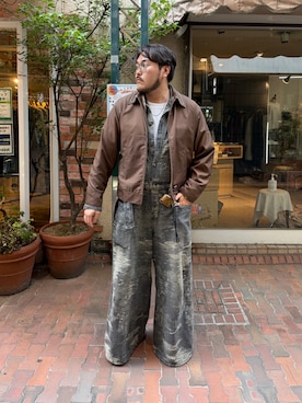 胸毛王子さん（メンズ・182cm）の秋コーディネート