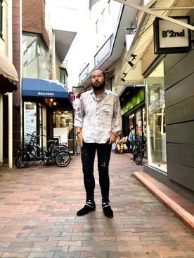 胸毛王子さん（メンズ・182cm）の夏コーディネート