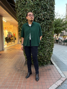 「SOLIDO（ソリード）のアイテム」を使った、胸毛王子さん（メンズ・182cm）の夏コーディネート