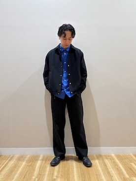 「秋のシャツ着こなし術」｜「アイテム（ジャケット/アウター）」を使った、Takeshiさん（メンズ・174cm）の秋コーディネート