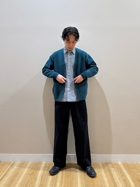 「ITEMS URBANRESEARCH（アイテムズ アーバンリサーチ）のアイテム（シャツ/ブラウス）」を使った、Takeshiさん（メンズ・174cm）の秋コーディネート