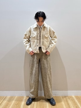 「アイテム（カバーオール）」を使った、Takeshiさん（メンズ・174cm）の秋コーディネート