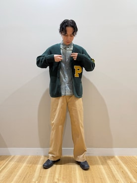 「ITEMS URBANRESEARCH（アイテムズ アーバンリサーチ）のアイテム（シャツ/ブラウス）」を使った、Takeshiさん（メンズ・174cm）の秋コーディネート