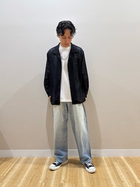 「ITEMS URBANRESEARCH（アイテムズ アーバンリサーチ）のアイテム（シャツ/ブラウス）」を使った、Takeshiさん（メンズ・174cm）の秋コーディネート