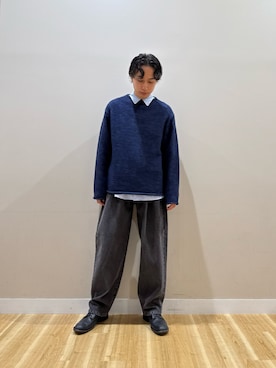「ITEMS URBANRESEARCH（アイテムズ アーバンリサーチ）のアイテム（シャツ/ブラウス）」を使った、Takeshiさん（メンズ・174cm）の秋コーディネート