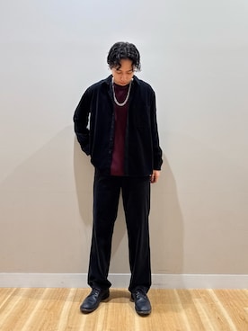 「ITEMS URBANRESEARCH（アイテムズ アーバンリサーチ）のアイテム（シャツ/ブラウス）」を使った、Takeshiさん（メンズ・174cm）の秋コーディネート