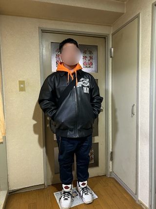 ラルフローレンスポーツ 羊革 レザーコート ブラック 9号 メンズ合わせ 1738565261_320.jpg