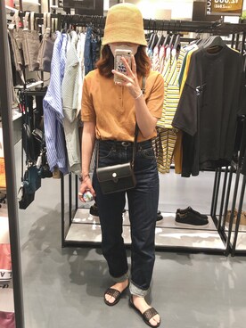 「ビーサン」｜「アイテム（腕時計）」を使った、nemuiさん（レディース・157cm）の夏コーディネート