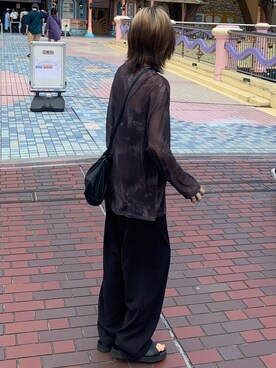 「BEAMS（ビームス）のアイテム（サンダル）」を使った、mariaさん（レディース・160cm）の夏コーディネート