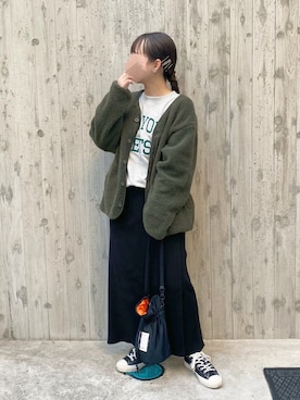 「H&M（エイチ・アンド・エム）のアイテム（スウェット）」を使った、ｈaｒu ◎さん（レディース・153cm）の冬コーディネート