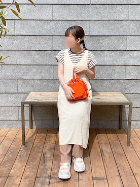 「しまむら（シマムラ）のアイテム（ワンピース/ドレス）」を使った、ｈaｒu ◎さん（レディース・153cm）の夏コーディネート