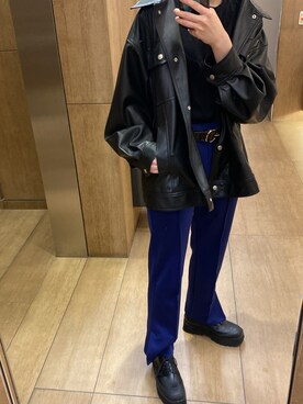 「JEANASIS（ジーナシス）のアイテム（その他シューズ）」を使った、林さん（レディース・168cm）の春コーディネート