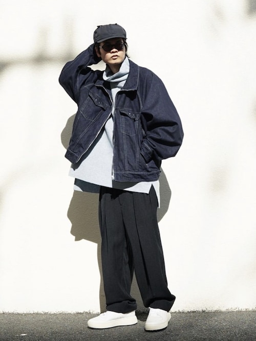 【直営・関税送料込】Wrap trousers in woo COCOMOMO｜ワイドパンツ スラックス タックワイドパンツ