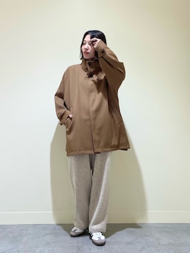 「かぐれ（カグレ）のアイテム（その他アウター）」を使った、takagi naoさん（レディース・165cm）の秋コーディネート