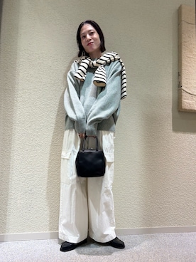 「かぐれ（カグレ）のユーティリティーイージーパンツ（その他パンツ）」を使った、takagi naoさん（レディース・165cm）の秋コーディネート