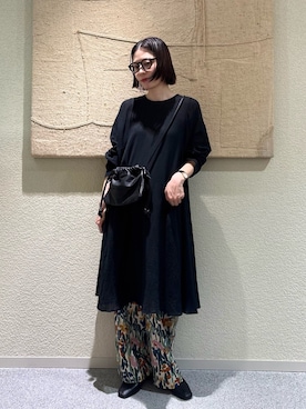 「かぐれ（カグレ）のアイテム（バッグ）」を使った、takagi naoさん（レディース・165cm）の春コーディネート