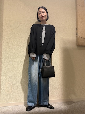 「アイテム（ジャケット/アウター）」を使った、takagi naoさん（レディース・165cm）の秋コーディネート