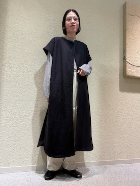 「かぐれ」｜「アイテム（ワンピース/ドレス）」を使った、takagi naoさん（レディース・165cm）の秋コーディネート