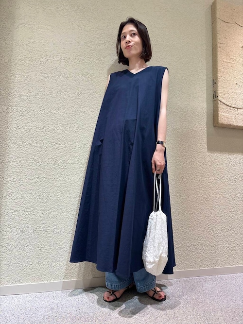 フェードデニムイージーパンツ