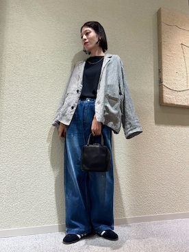 「アイテム（その他アウター）」を使った、takagi naoさん（レディース・165cm）の秋コーディネート