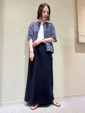 「骨格ナチュラル」｜takagi naoさん（レディース・165cm）の夏コーディネート