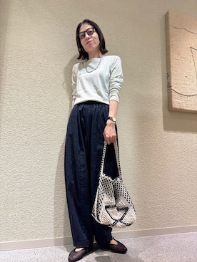 「きれいめ派カットソー」｜takagi naoさん（レディース・165cm）の夏コーディネート