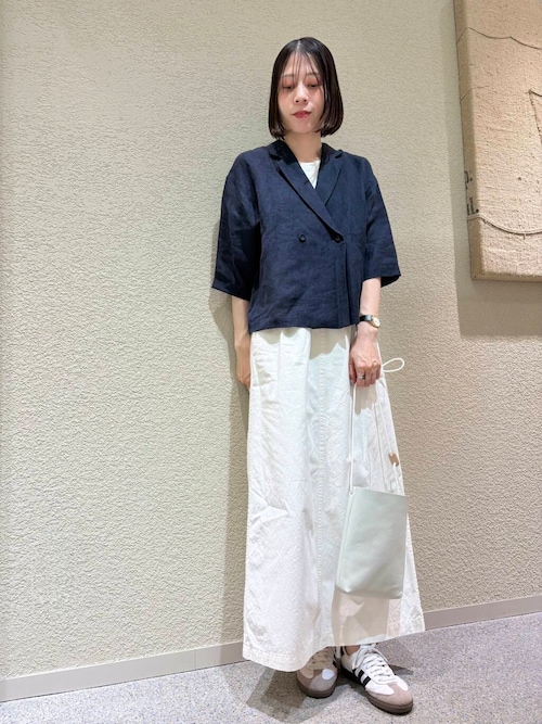 リネンハーフスリーブジャケット（その他アウター）｜かぐれ