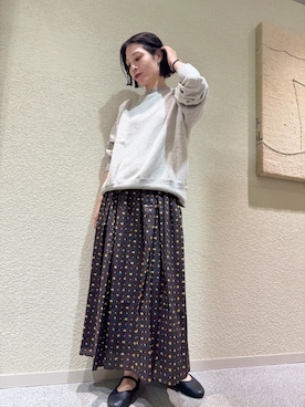 「アイテム（スウェット）」を使った、takagi naoさん（レディース・165cm）の夏コーディネート