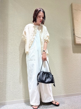 「アイテム（オールインワン・サロペット）」を使った、takagi naoさん（レディース・165cm）の夏コーディネート