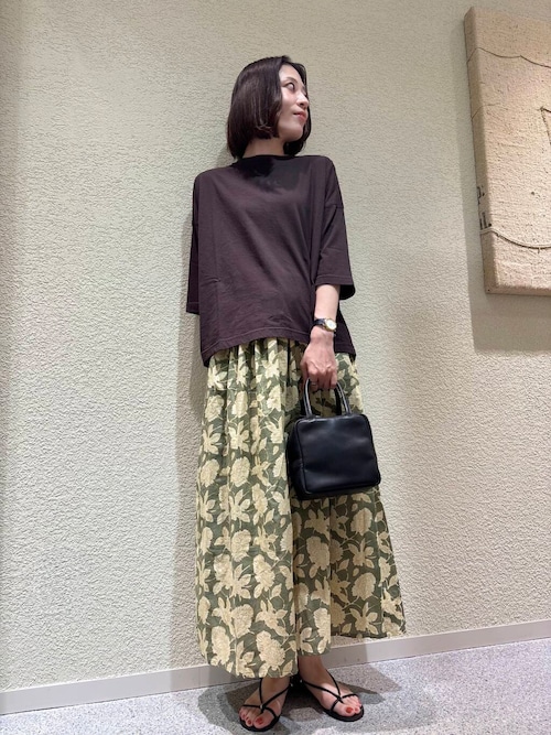 エスニックプリントギャザースカート（スカート）｜かぐれ（カグレ）の