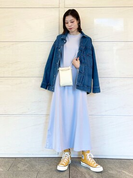 「URBAN RESEARCH Sonny Label（アーバンリサーチサニーレーベル）のアイテム（デニムジャケット）」を使った、takagi naoさん（レディース・165cm）の秋コーディネート