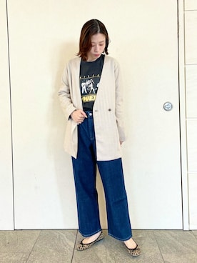 「SonnyLabel」｜「アイテム（その他アウター）」を使った、takagi naoさん（レディース・165cm）の冬コーディネート