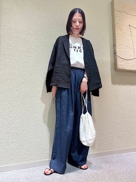 「アイテム（その他アウター）」を使った、takagi naoさん（レディース・165cm）の夏コーディネート