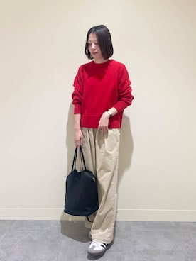 「冬の差し色コーデ」｜takagi naoさん（レディース・165cm）の冬コーディネート